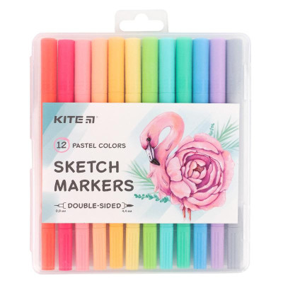 ​Скетчмаркери Kite Pastel 12 кольорів (K22-045) в Полтаве