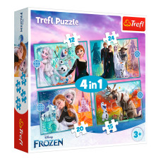 Пазли Trefl Frozen Дивовижний світ 4 в 1 (34381)