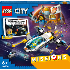 Конструктор LEGO City Місії дослідження Марсу на космічному кораблі (60354)