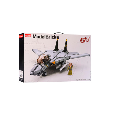 Конструктор Sluban Model Bricks Військовий літак F14 404 деталей (M38-B0755) в Виннице