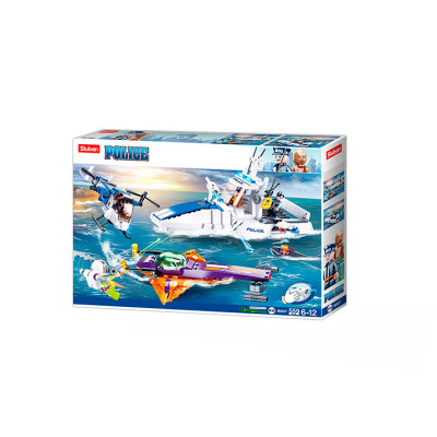 Конструктор Sluban Police Поліцейська гонитва на воді 559 деталей (M38-B0827)