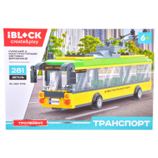 Конструктор IBLOCK Транспорт Тролейбус жовтий (PL-921-379)