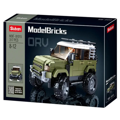 Конструктор Sluban Model bricks Джип SUV зелений (M38-B1015)