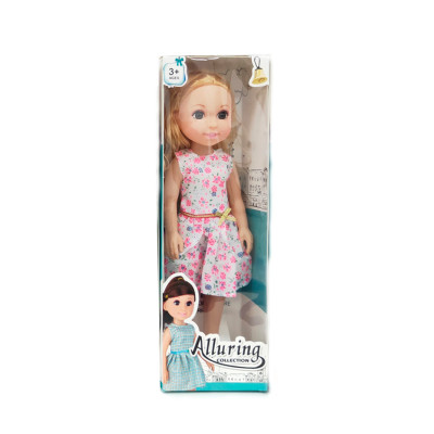 Лялька DIY Toys Блондинка в сукні з яскравими квітами 35 см (CJ-2201537/3) в Полтаві