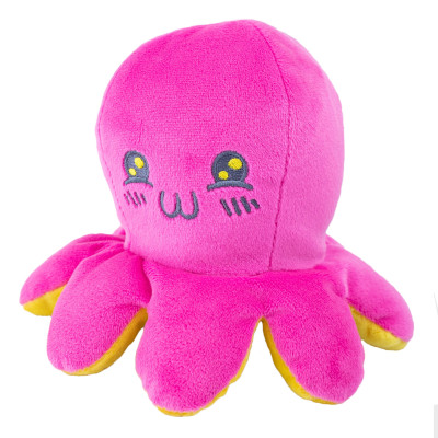 М'яка іграшка KidsQo Восьминіг перевертиш малиново-жовтий 11 см (KD654) М'яка іграшка KidsQo Восьминіг перевертиш малиново-жовтий 11 см (KD654)