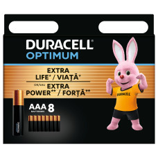 Батарейки алкаліновi ​Duracell Optimum AAA CEE GEN3 8 штук (5000394158962)