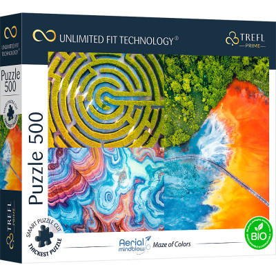 Пазли Trefl UFT Лабіринт кольорів 500 елементів (37460) в Тернополе Пазли Trefl UFT Лабіринт кольорів 500 елементів (37460) в Тернополе