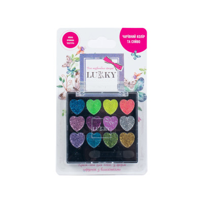 Крем-тіні для повік Lukky з блискітками (T18929) Крем-тіні для повік Lukky з блискітками (T18929)