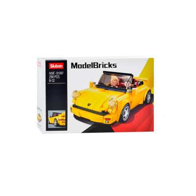 Конструктор Sluban Model Bricks Машинка жовта  290 деталей (M38-B1097)