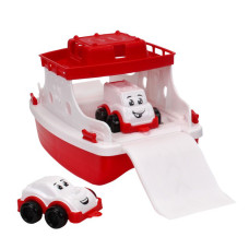 Іграшка для ванни Technok Пором з набором транспорту червоний (6795/1)