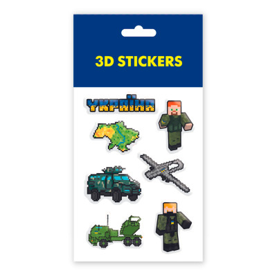 3D стікери Tattooshka Minecraft Ukraine 6 стікерів (SB-33) в Луцке 3D стікери Tattooshka Minecraft Ukraine 6 стікерів (SB-33) в Луцке