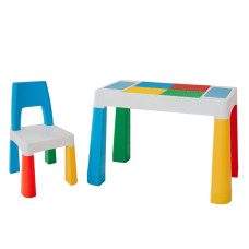 ​Ігровий стіл і стільчик Poppet Колор Блу ​5 в 1 (2035005)