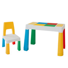 Ігровий стіл та стілець Poppet Колор Йеллоу 5 в 1 (2035007)