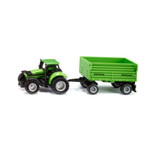 Автомобіль Siku Трактор DEUTZ-FAHR із двовісним причепом (1606)