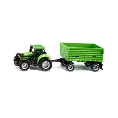 Автомобіль Siku Трактор DEUTZ-FAHR із двовісним причепом (1606)