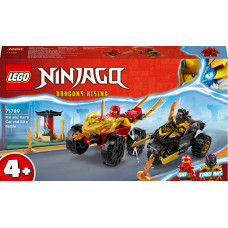 Конструктор LEGO NINJAGO Автомобільна й байкова битва Кая і Раса (71789)