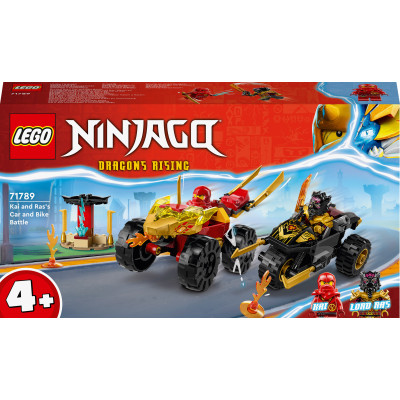 Конструктор LEGO NINJAGO Автомобільна й байкова битва Кая і Раса (71789) Конструктор LEGO NINJAGO Автомобільна й байкова битва Кая і Раса (71789)
