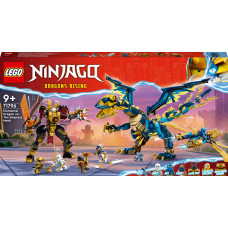 Конструктор LEGO NINJAGO Дракон стихій проти робота Володарки (71796)