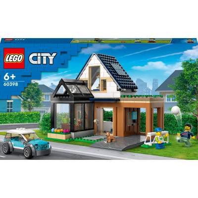 Конструктор LEGO City Сімейний будинок й електромобіль (60398) в Хмельницком