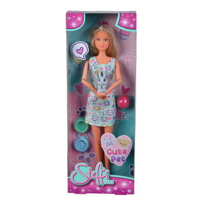 Лялька Steffi & Evi Love Штеффі з тваринкою в блакитній сукні (5733628/2) Лялька Steffi & Evi Love Штеффі з тваринкою в блакитній сукні (5733628/2)
