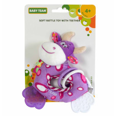 Брязкальце Baby Team Фіолетова корівка (8515/8515-2)