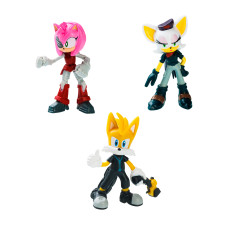 Набір ігрових фігурок Sonic Prime Ребел Руж, Тейлз, Расті Роуз (SON2020C)