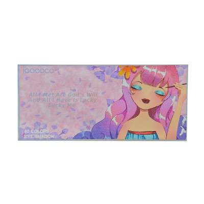 Палетка тіней Shantou Jinxing Igoodco 40 кольорів (LK2899) Палетка тіней Shantou Jinxing Igoodco 40 кольорів (LK2899)