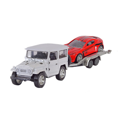 Автомодель Автопром Джип з причепом білий (AP7460/3) Автомодель Автопром Джип з причепом білий (AP7460/3)