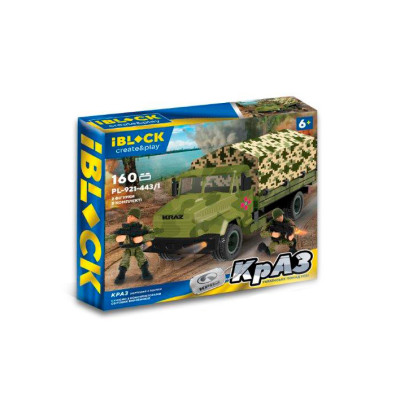 Конструктор IBLOCK Армія КрАЗ з тентом (PL-921-443-1) в Ровном Конструктор IBLOCK Армія КрАЗ з тентом (PL-921-443-1) в Ровном