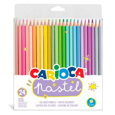 Олівці кольорові Carioca Pastel 24 кольори (43310)