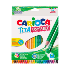 Олівці кольорові Carioca Tita 24 кольорів (42938)