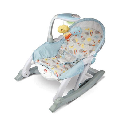 ​Шезлонг-гойдалка WinFun Grow with me 2 в 1 блакитна (802101-NL) в Житомире