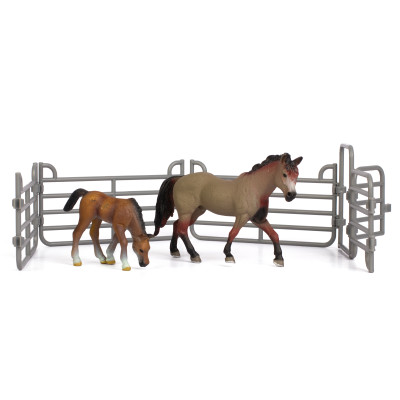 Набір фігурок Kids Team Ферма Кінь саврасий сірий та лоша (Q9899-X5/1) в Полтаве Набір фігурок Kids Team Ферма Кінь саврасий сірий та лоша (Q9899-X5/1) в Полтаве