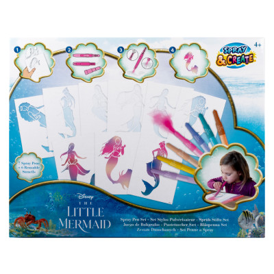 Набір спрей-ручок Disney The little mermaid з трафаретами (TLM23364) в Ивано-Франковске