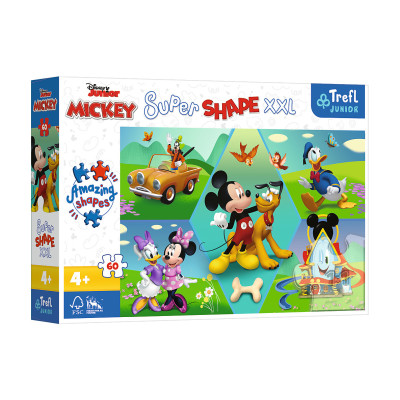 Пазл Trefl Super shape XXL Завжди весело з Міккі 60 елементів (50014)