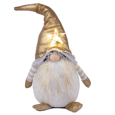М'яка новорічна іграшка Novogod'ko Гном в золотому колпаку (974623) М'яка новорічна іграшка Novogod'ko Гном в золотому колпаку (974623)