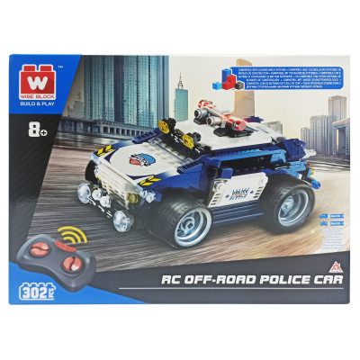 Конструктор Wise block Поліцейський джип на радіокеруванні (EU389046)