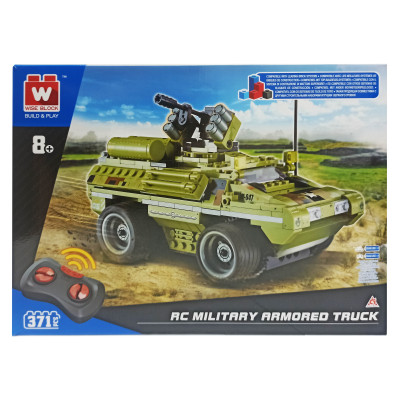 Конструктор Wise block Військовий броньований позашляховик на радіокеруванні (EU389047)