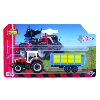 Автомодель Maisto Mini Work Machine Трактор з причепом червоний (15590/2) Автомодель Maisto Mini Work Machine Трактор з причепом червоний (15590/2)