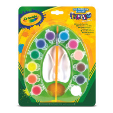 Набір фабр Crayola Washable з палітрою та пензликом 12 кольорів (54-1066)