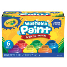 Набір фарб Crayola Classic washable 6 кольорів (54-1204)