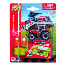 Ігровий набір Maisto Mini Work Machines Трактор червоний (15592/4)