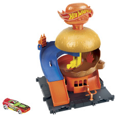 Ігровий набір Hot Wheels City Бургерна в центрі міста (HDR26) Ігровий набір Hot Wheels City Бургерна в центрі міста (HDR26)