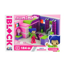 Конструктор IBLOCK Junior Kids hits Спальня Лілі 184 деталі (KH08/001/1)