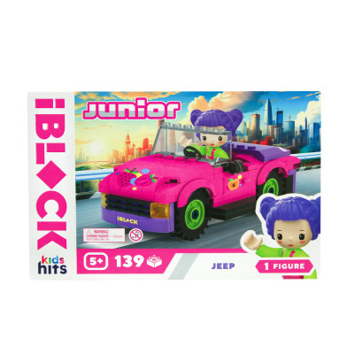 Конструктор IBLOCK Junior Kids hits Джип 139 деталей (KH08/012/01) в Тернополе