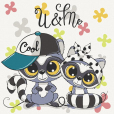 Картина за номерами Art Craft Круті єноти 30 х 30 см (15535-AC)