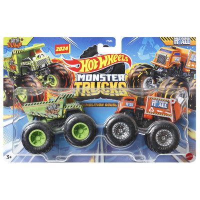 Ігровий набір Hot Wheels Monster Trucks Позашляховики Gotta Dump vs Will trash it all (FYJ64/HWN52) в Черкассах