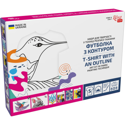 Набір для творчості Rosa Talent Футболка-розмальовка Колібрі (N0003802) Набір для творчості Rosa Talent Футболка-розмальовка Колібрі (N0003802)