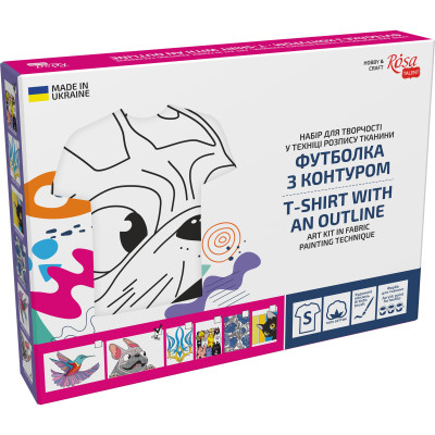 Набір для творчості Rosa Talent Футболка-розмальовка Мопс (N0003804) Набір для творчості Rosa Talent Футболка-розмальовка Мопс (N0003804)