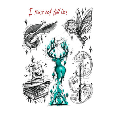 Набір тату для тіла Arley Sign Експекто патронум (1301) Набір тату для тіла Arley Sign Експекто патронум (1301)